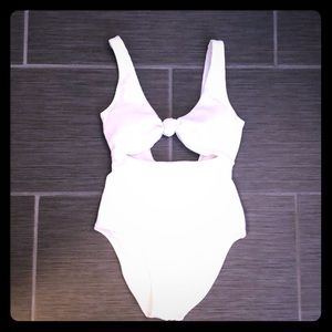 Aerie ribbed knot one piece swimsuit